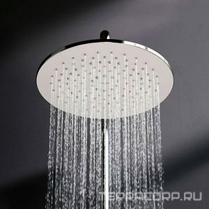 Душевая стойка со смесителем для ванны/душа, верхний душ 250мм, душ лейка, душ.шланг, хром AMPM Like F0780700