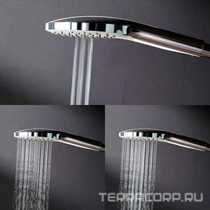 Душевая стойка со смесителем для ванны/душа, верхний душ 250мм, душ лейка, душ.шланг, хром AMPM Like F0780700