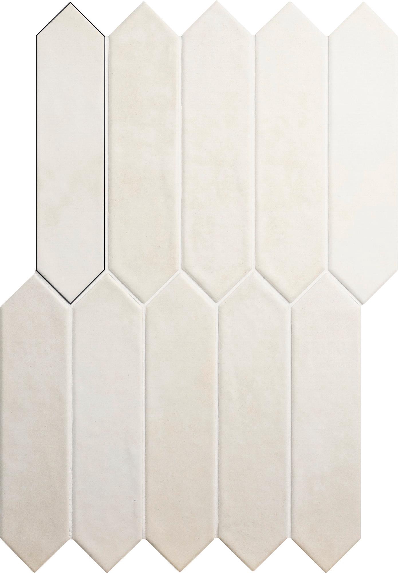 Керамическая плитка APE Ceramica Contemporary Picket Coconut Milk 6x26 Белый, фото 4