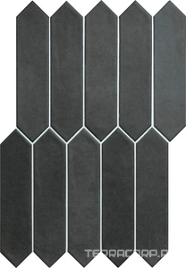 Керамическая плитка APE Ceramica Contemporary Picket  Obsidian 6x26 Черный 