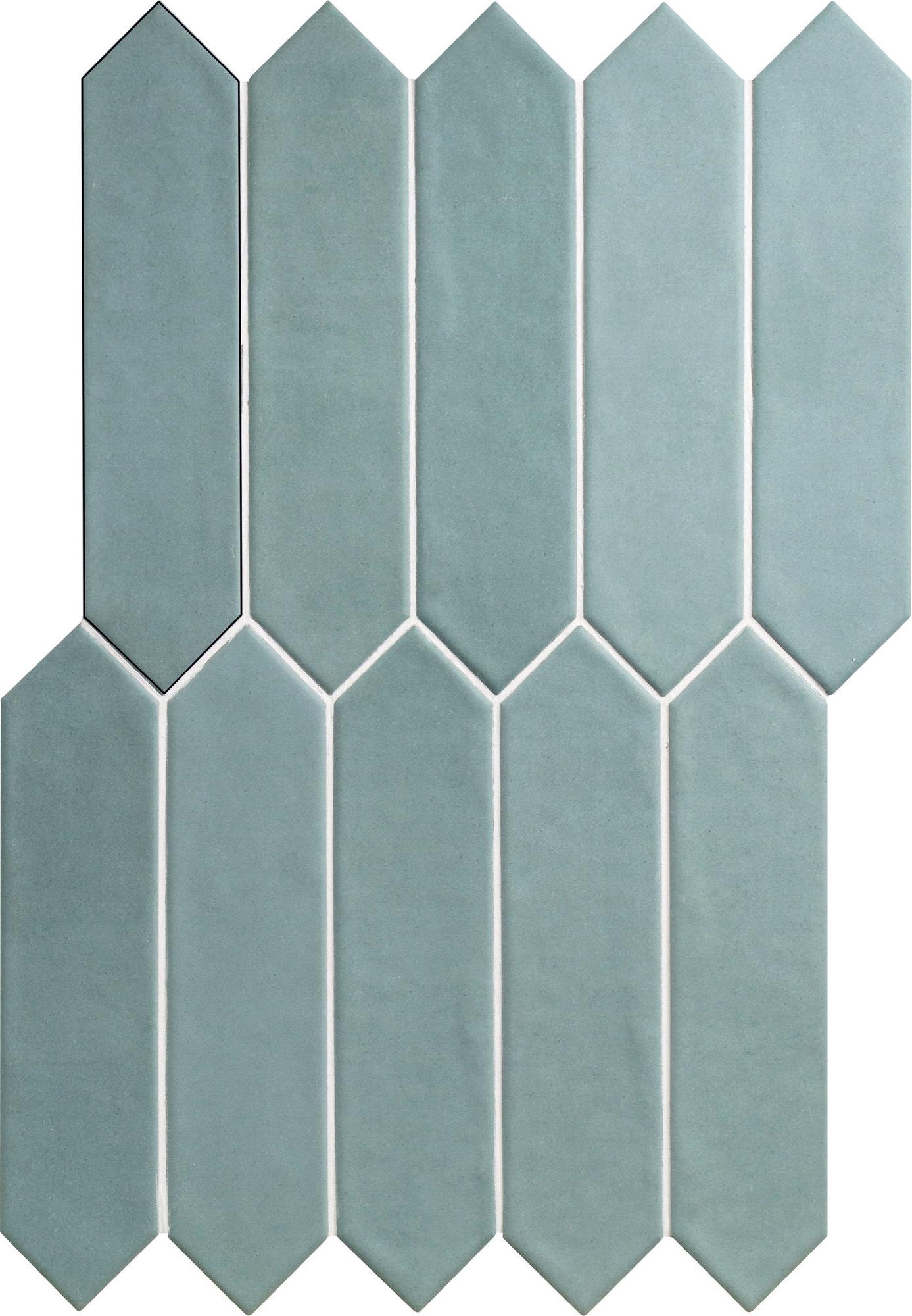 Керамическая плитка APE Ceramica Contemporary Picket Aqua Sea 6x26 Голубой, фото 4