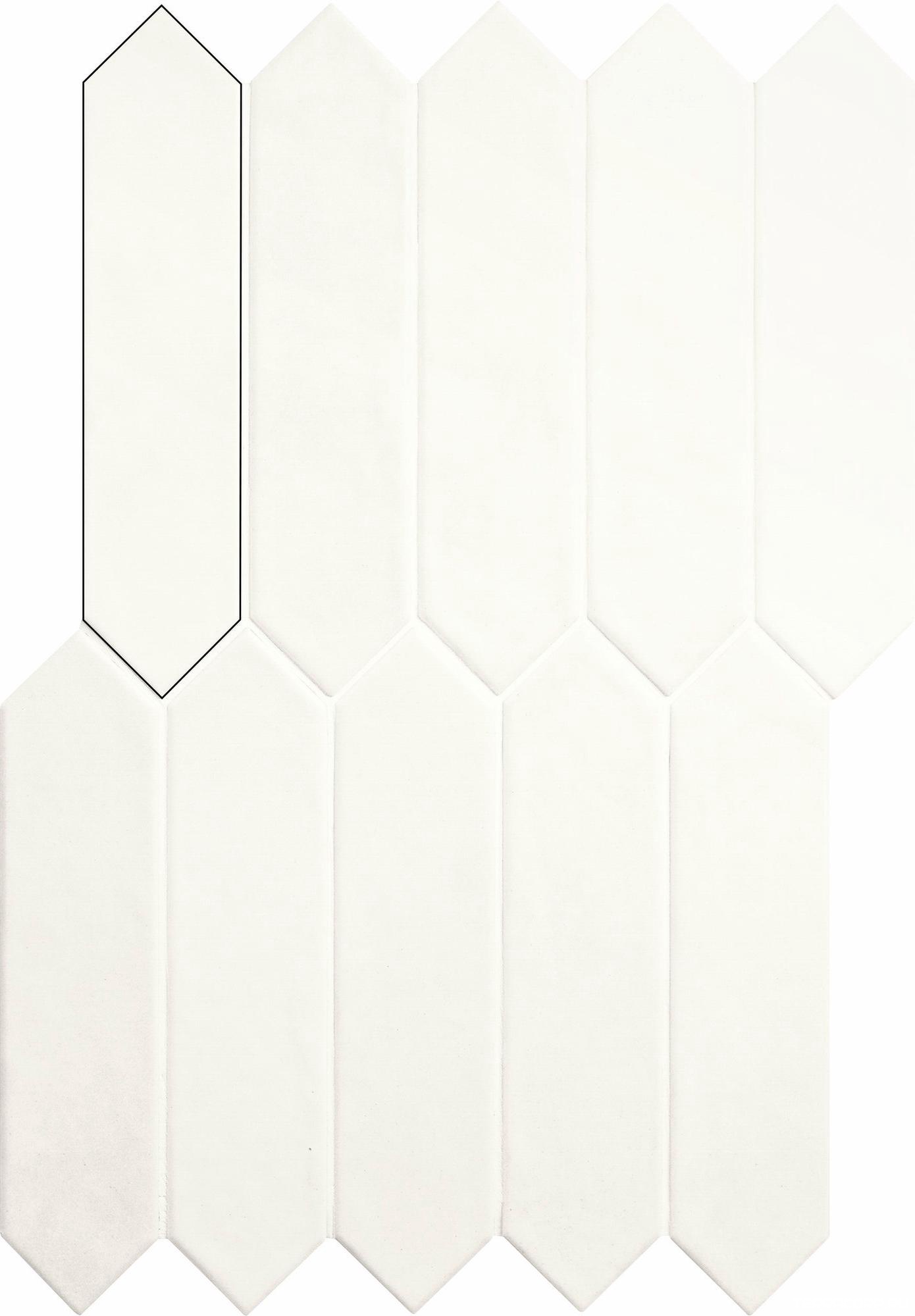 Керамическая плитка APE Ceramica Contemporary Picket White 6x26 Белый, фото 4