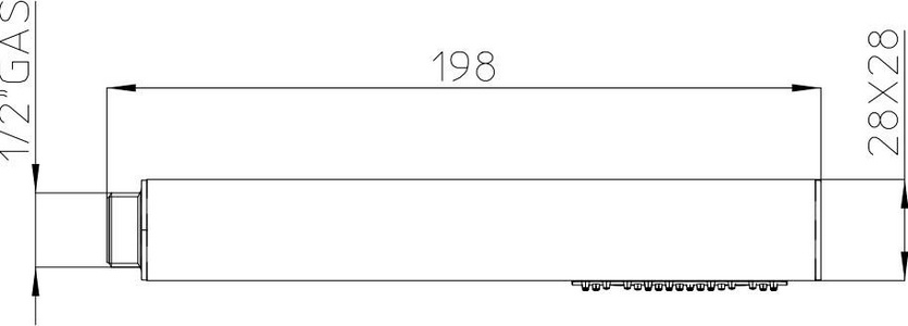 Смеситель-термостат для душа, со стационарным верхним металл душем d280мм., душевая лейка, шланг в компл., (цв.черный матовый),  ZZ Bossini Cosmo L10092.073