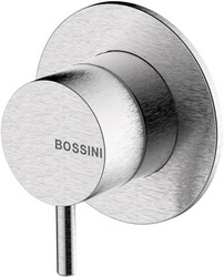 Смеситель для душа, встраиваемый в стену, внешняя часть БЕЗ внутренней арт.INZ218000, (цв.мат.нерж.сталь),  ZZ Bossini Nobu INZ219.075