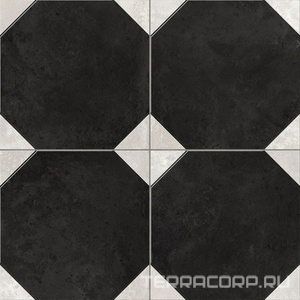 Rimini Black Pre-Cut 45x45 Etili Seramic Patchwork n190307