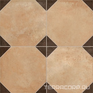 Керамогранит Etili Seramic Patchwork Corcega Brown Pre-Cut 45x45 Коричневый 