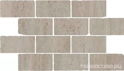 Керамогранит Kerama Marazzi Сан-Марко Бордюр  мозаичный серый матовый обрезной 46,5x26,5 Серый 
