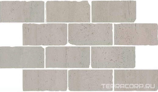 Керамогранит Kerama Marazzi Сан-Марко Бордюр  мозаичный серый светлый матовый обрезной 46,5x26,5 Серый 