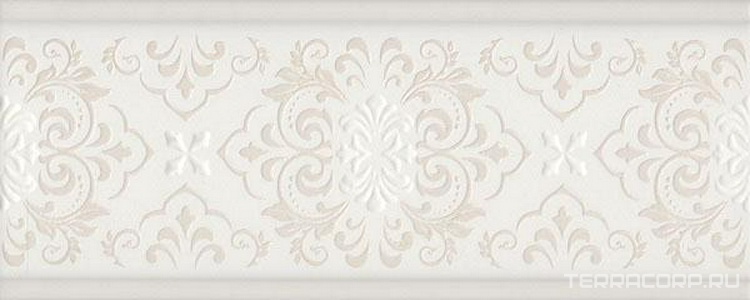 Керамическая плитка Kerama Marazzi Флориан Бордюр  матовый обрезной 30x12 Белый 