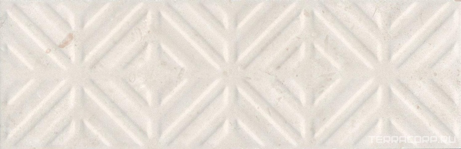 Керамическая плитка Kerama Marazzi Карму Бордюр  бежевый светлый матовый обрезной 30х9,6 Бежевый 
