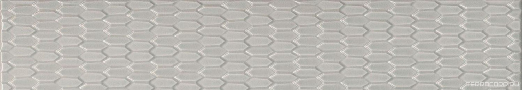 Керамическая плитка Kerama Marazzi Левада Бордюр  серый светлый глянцевый 7.1x40  ZZ Серый 