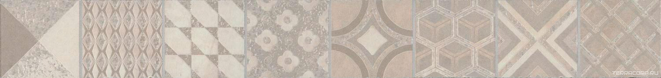 Керамогранит Kerama Marazzi Онда Бордюр  1 обрезной 60х7,2 Серый 