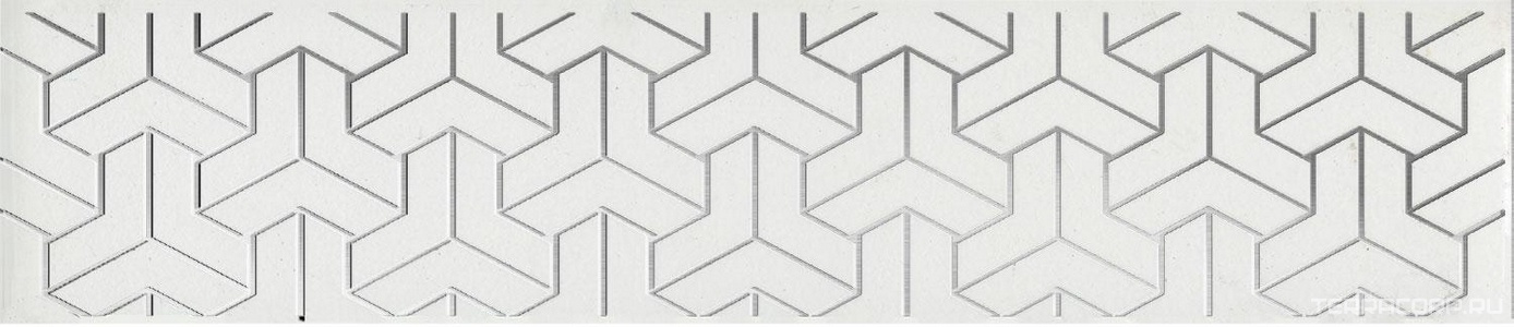 Керамическая плитка Kerama Marazzi Ломбардиа Бордюр  белый 25x5,4 Белый 