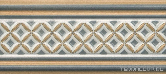 Керамическая плитка Kerama Marazzi Монтальбано Бордюр  1 матовый 6.7x15 Комбинированный 