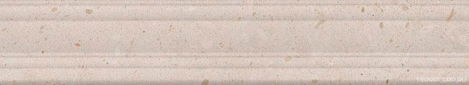 Керамическая плитка Kerama Marazzi Риккарди Бордюр  бежевый матовый структура обрезной 7.3x40 Бежевый 
