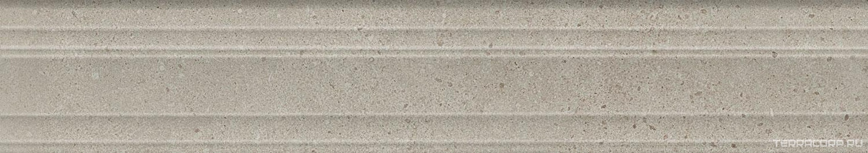 Керамическая плитка Kerama Marazzi Монсеррат Бордюр Багет  серый светлый матовый обрезной 40х7,3 Серый 