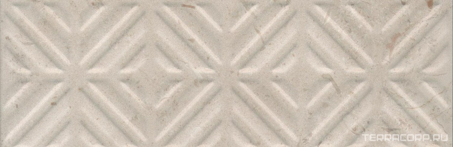 Керамическая плитка Kerama Marazzi Карму Бордюр  бежевый матовый обрезной 30х9,6 Бежевый 