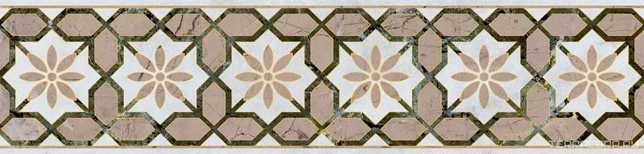 Керамическая плитка Kerama Marazzi Серенада Бордюр  5 глянцевый обрезной 7.2x30 Бежевый 