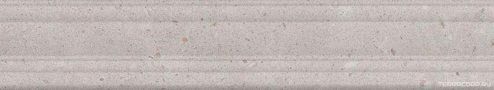 Керамическая плитка Kerama Marazzi Риккарди Бордюр  серый светлый матовый структура обрезной 7.3x40 Серый 