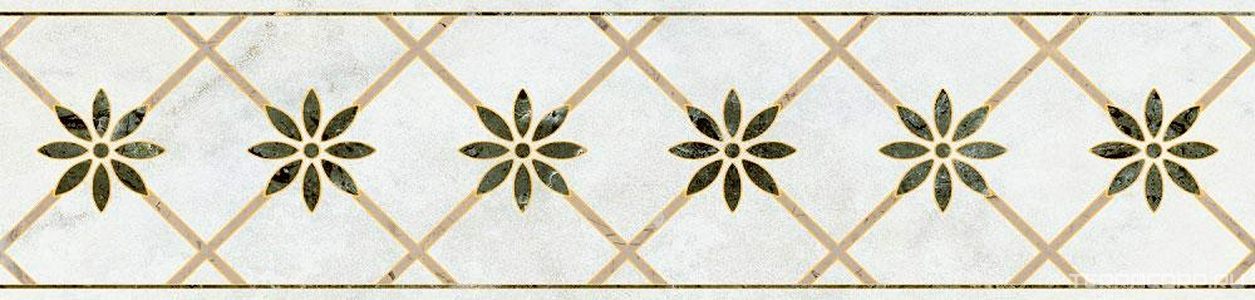Керамическая плитка Kerama Marazzi Серенада Бордюр  4 глянцевый обрезной 7.2x30 Комбинированный 