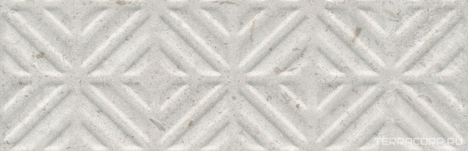 Керамическая плитка Kerama Marazzi Карму Бордюр  серый светлый матовый обрезной 30х9,6 Серый 