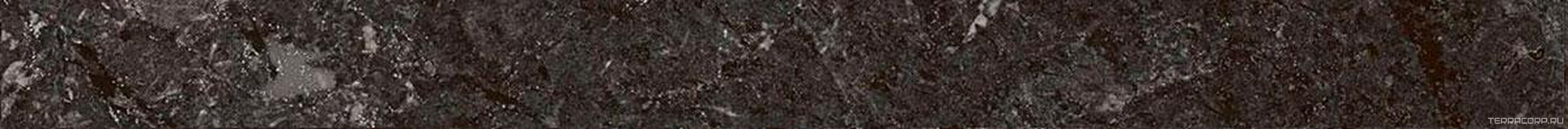 Керамическая плитка Kerama Marazzi Тубкаль Бордюр  чёрный глянцевый обрезной 30x2,5x1,9 Черный 