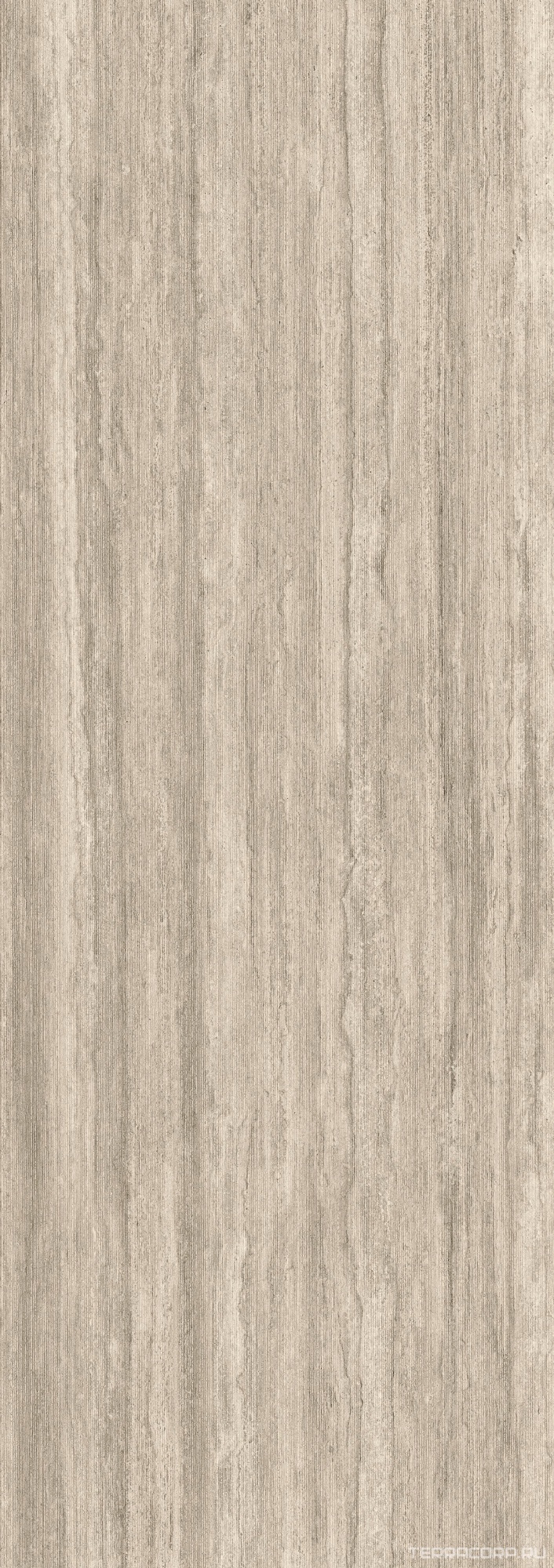 Керамогранит Laminam Hado Travertino Silver Rain 3.5 mm 100x300 Серый, фото 4