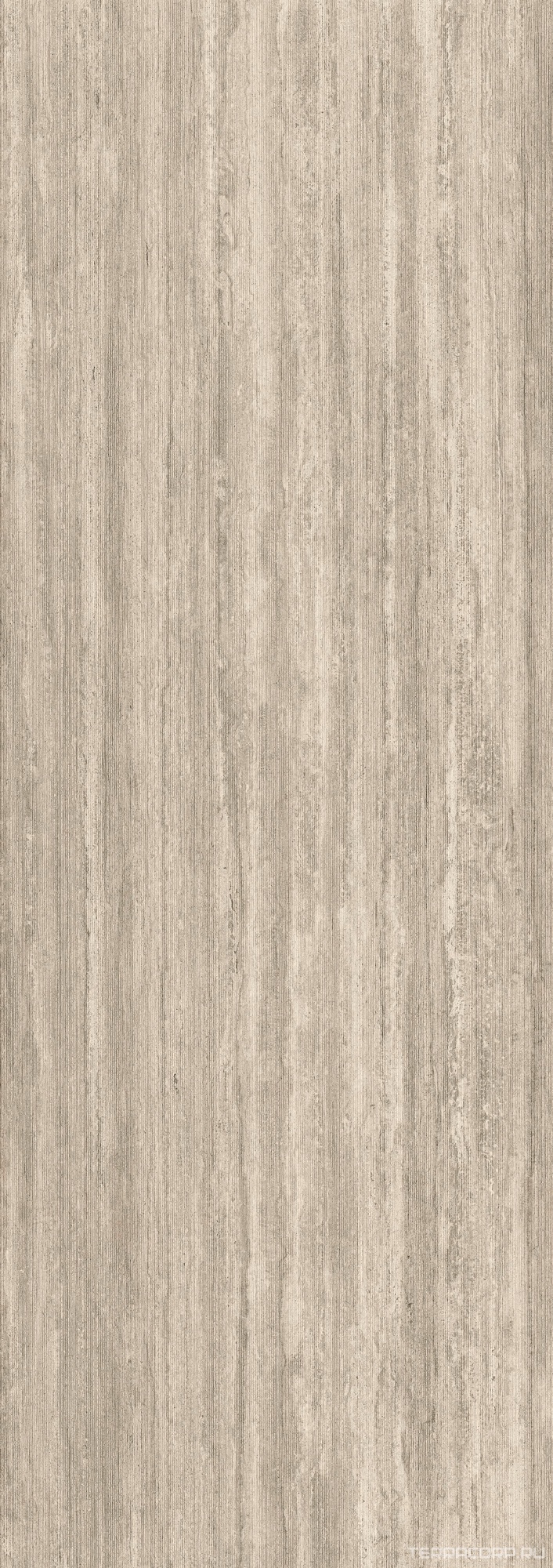 Керамогранит Laminam Hado Travertino Silver Rain 3.5 mm 100x300 Серый, фото 5