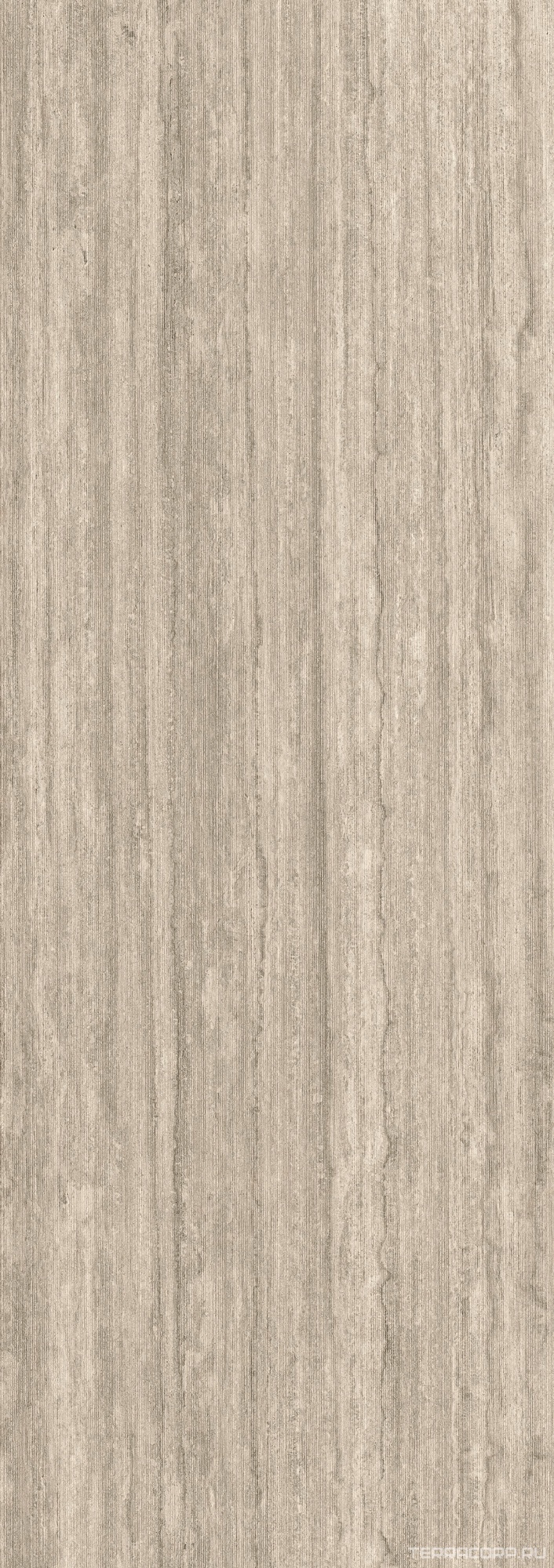 Керамогранит Laminam Hado Travertino Silver Rain 3.5 mm 100x300 Серый, фото 3