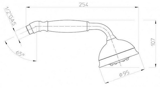 Лейка для душа, ручная, 5 видов струи, (цв.золото), ROMAN Bossini ZZ Bossini Универсал B00586 021