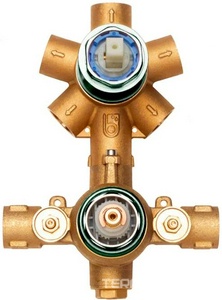 Внутренняя часть встраиваемого смесителя для душа, на 2-5 потребителя с термостатом, для для арт.Z00002/Z00061, Bossini ZZ Bossini Универсал Z00125000