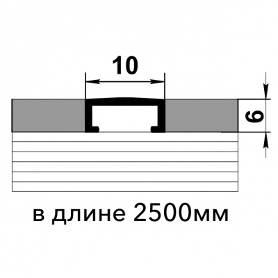 Профиль 02 2500. 215 (полимерно-порошковое покрытие) черный ( заказ кратно 5 шт) Лука ПП, фото 4