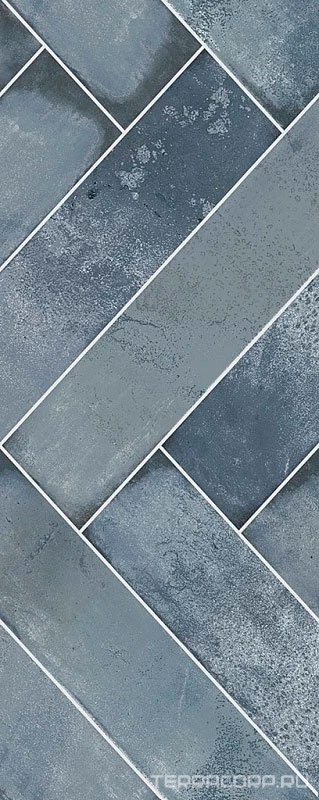 Керамическая плитка Azori ТАЛИСМАН Talisman Bricks Blue 20,1х50,5 Голубой, фото 3
