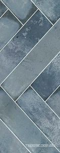 Керамическая плитка Azori ТАЛИСМАН Talisman Bricks Blue 20,1х50,5 Голубой 