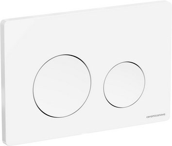 Кнопка смыва для инсталляции , цвет белый глянец Ceramica Nova Balance CN12-001W