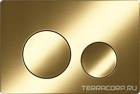 Кнопка смыва для инсталляции , цвет брашированное золото Ceramica Nova Balance CN12-001BG