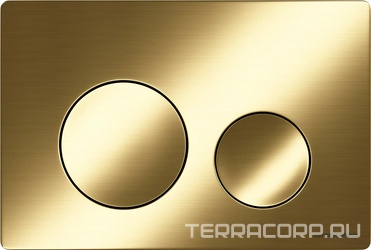 Кнопка смыва для инсталляции Balance, цвет брашированное золото