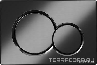 Кнопка смыва для инсталляции Balance, цвет оружейная сталь