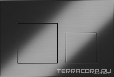 Кнопка смыва для инсталляции Balance, цвет оружейная сталь