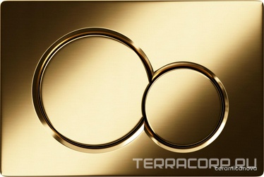 Кнопка смыва для инсталляции Balance, цвет брашированное золото