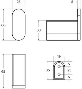 Крючок (цв.брашированное золото),  ZZ Cezares Stylus STYLUS-HK-BORO