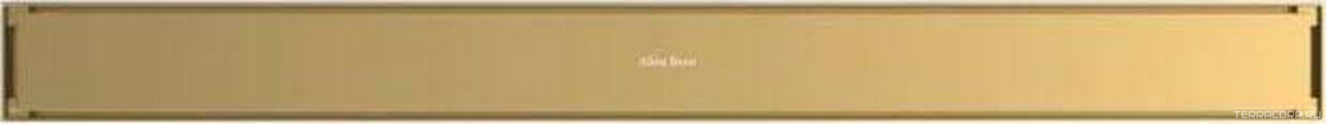 Дренажн.канал 850мм, готов.компл, сифон d50 выход вбок, затвор, 2х стор.решетка цв.золото браш. / под плитку, Priority