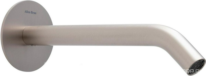 Излив для набора воды в ванну, встраиваемый в стену, 209мм, (цв.никель браш.),  ZZ Allen Brau Priority 5.31B18-BN