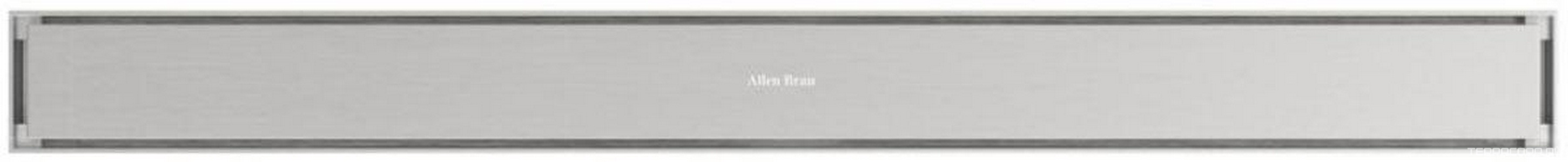 Дренажн.канал 850мм, готов.компл, сифон d50 выход вбок, затвор, 2х стор.решетка цв.никель браш. / под плитку,  ZZ Allen Brau Priority 9.50010.BN