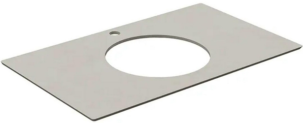 Cтолешница из плитки "Про Чементо" для мебели Plaza, 80 см, для накладных раковин, цв.серый светлый натуральный ZZ