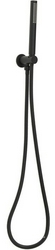 Душевой гарнитур: лейка, шланг 1500мм, кронштейн совмещенный со шланговым подсоединением, (цв.черный матовый), Priority ZZ