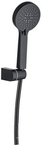 Душевой гарнитур: лейка, шланг 1500мм, кронштейн, (цв.черный матовый),  ZZ Allen Brau Eclipse 5.E1005-31