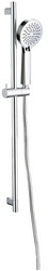 Душевой гарнитур: штанга 800мм, лейка, шланг 1500мм, (цв.хром), Eclipse ZZ