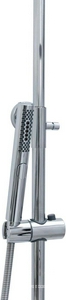 Смеситель для душа, со стационарным верхним душем 300х300мм., душевая лейка, шланг в компл., (цв.хром),  Allen Brau Liberty 5.33007-00