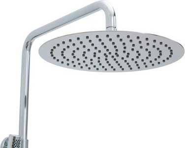 Смеситель для душа, со стационарным верхним душем 300х300мм., душевая лейка, шланг в компл., (цв.хром),  Allen Brau Liberty 5.33007-00